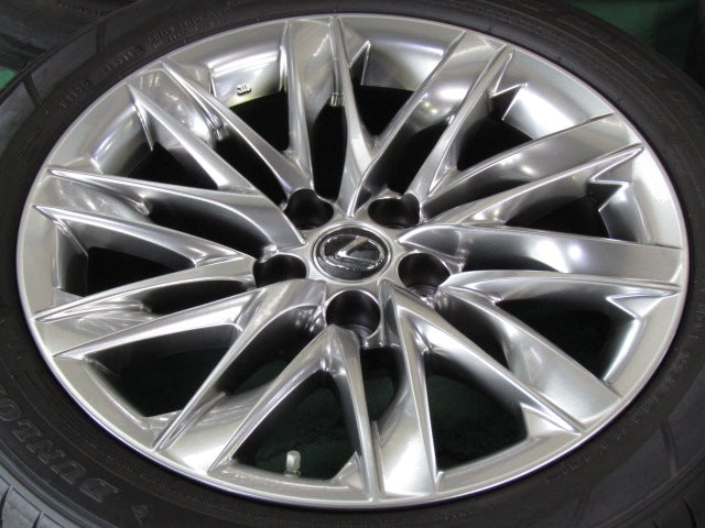 ガリキズ無しの美品・レクサス・LS500【ホイール】レクサス　50系　LS500　バージョンL純正【タイヤ】ダンロップ　SPスポーツMAXX050　ランフラット（保土ヶ谷本店）