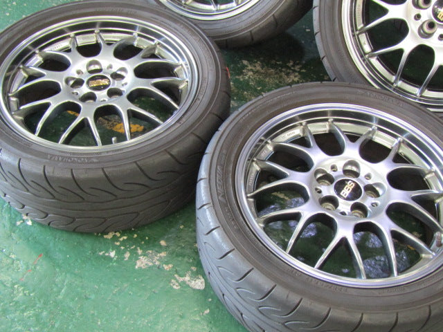 【車種】アルファロメオ　アルファ147　アルファ156【ホイール】BBS　RG-R　RG740　Forged　DBカラー【タイヤ】ヨコハマ　アドバンNEOVA　AD08R （港北店）