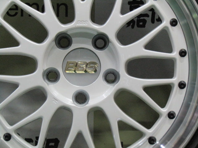【車種】トヨタ　クラウン　セルシオ　センチュリー　マークX【ホイール】BBS　LM　リミテッドスタイル　WBP-SLD　専門業者後塗りパールホワイト【タイヤ】弊社指定輸入タイヤ （港北店）